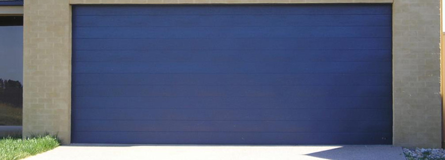 Garage Door Metal Blue
